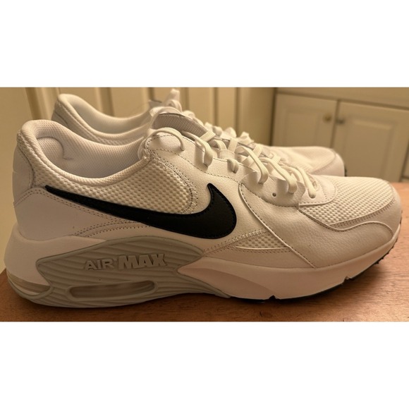 Nike Mens Air Max Excee White/Black-Pure Platinum, Tennis Shoes CD4165-100 US 14 main image 5